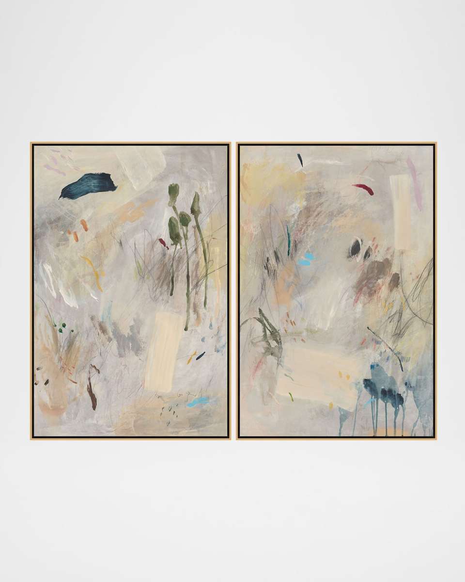 "Long Truth" Set of 2 Framed Giclees by Jean Kenna, 31.25" x 46.25"